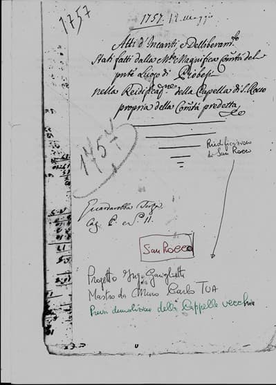 Riedificazione cappella